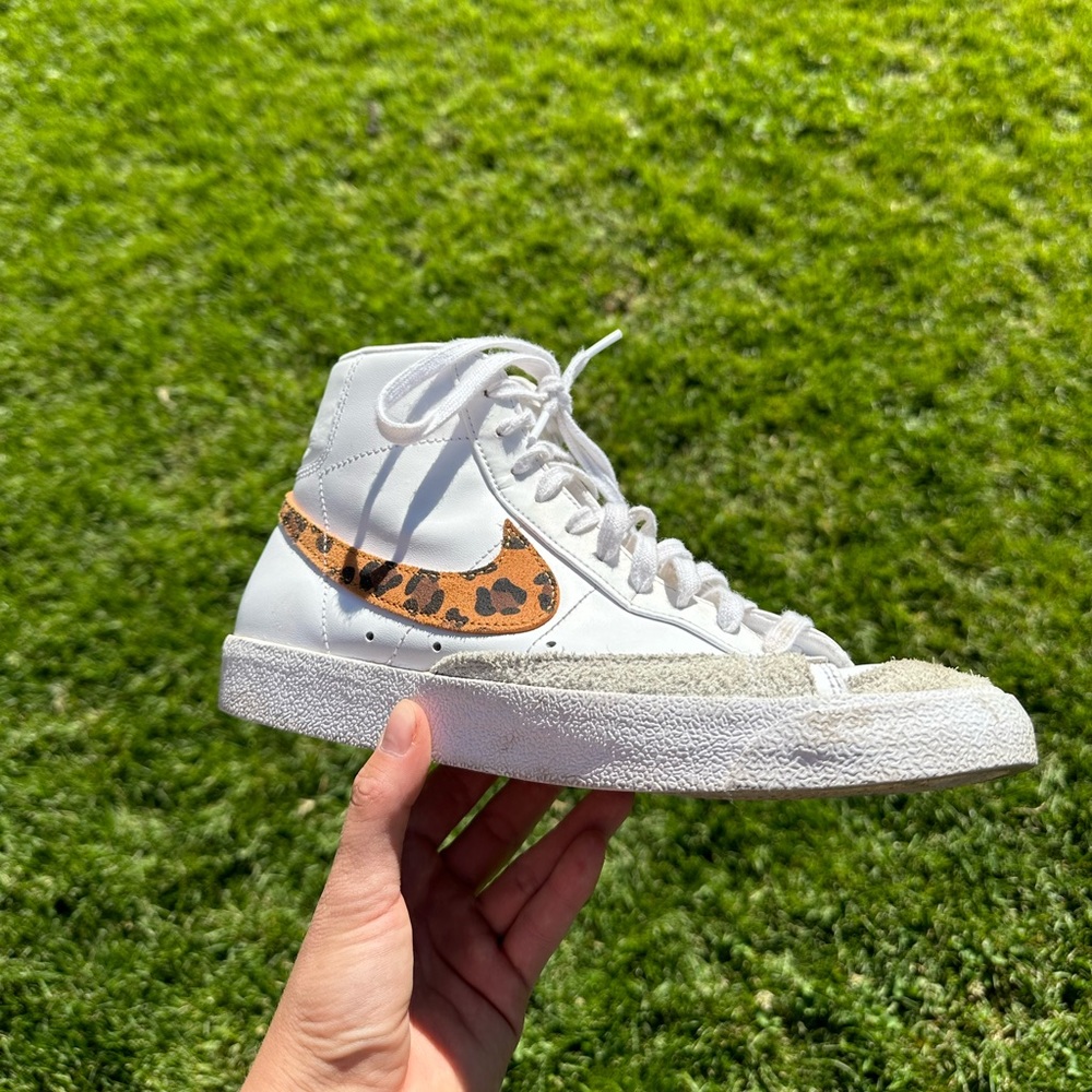 Nike Blazer Mid with Leopard Print Swish.